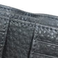 FENDI 7M0169 A4NR FF Logo Stamp Compact Wallet Calfskin Men's Gray Dark Gray/White