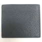 FENDI 7M0169 A4NR FF Logo Stamp Compact Wallet Calfskin Men's Gray Dark Gray/White