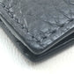 FENDI 7M0169 A4NR FF Logo Stamp Compact Wallet Calfskin Men's Gray Dark Gray/White