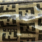 FENDI ヴィンテージ ズッカ FF柄 ロゴ カバン ポシェット 斜め掛け ショルダーバッグ ビニール/レザー レディース ベージュ×ブラウン