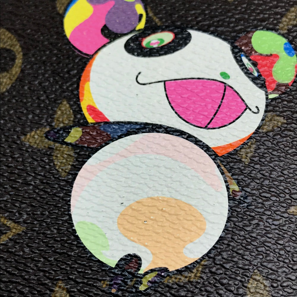 LOUIS VUITTON M61729 Monogram Panda Portomone Sip Takashi Murakami Long Wallet Monogram Canvas Women's Brown Brown