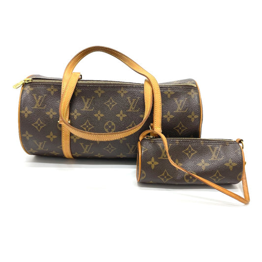 LOUIS VUITTON M51385 モノグラム パピヨン30 ポーチ付き カバン セミショルダーバッグ ショルダーバッグ モノグラムキャンバス レディース ブラウン