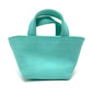 Dior CD Logo Micro Bag, Mini Pouch, Charm, Leather Handbag, Women's, Turquoise Blue with Gold Hardware