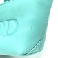 Dior CD Logo Micro Bag, Mini Pouch, Charm, Leather Handbag, Women's, Turquoise Blue with Gold Hardware