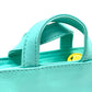 Dior CD Logo Micro Bag, Mini Pouch, Charm, Leather Handbag, Women's, Turquoise Blue with Gold Hardware