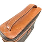 CELINE Macadam Makeup Pouch, Cosmetic Bag, Handbag, Vanity Bag, Leather/PVC, Women's, Brown