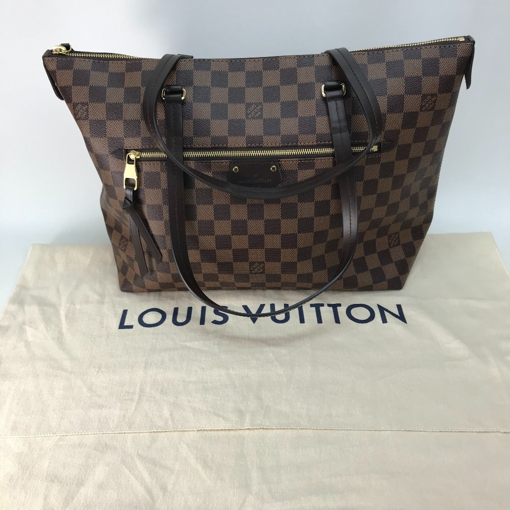 LOUIS VUITTON N41013 ダミエ イエナMM カバン トートバッグ ショルダーバッグ ダミエキャンバス レディース エベヌ ブラウン
