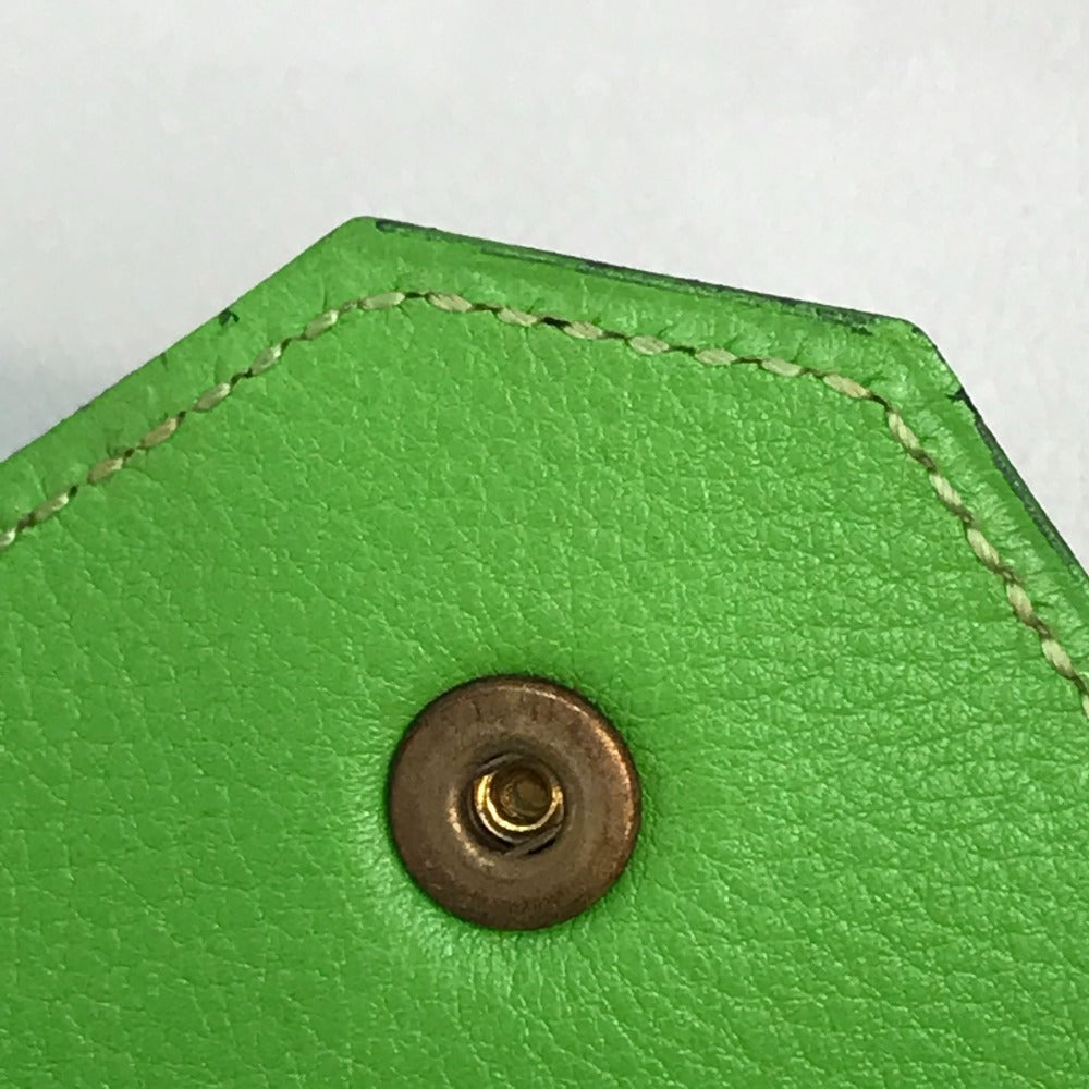 HERMES ル・ヴァンキャトル 小銭入れ 財布 コインケース ヴォースイフト ユニセックス アップルグリーン ライトグリーン