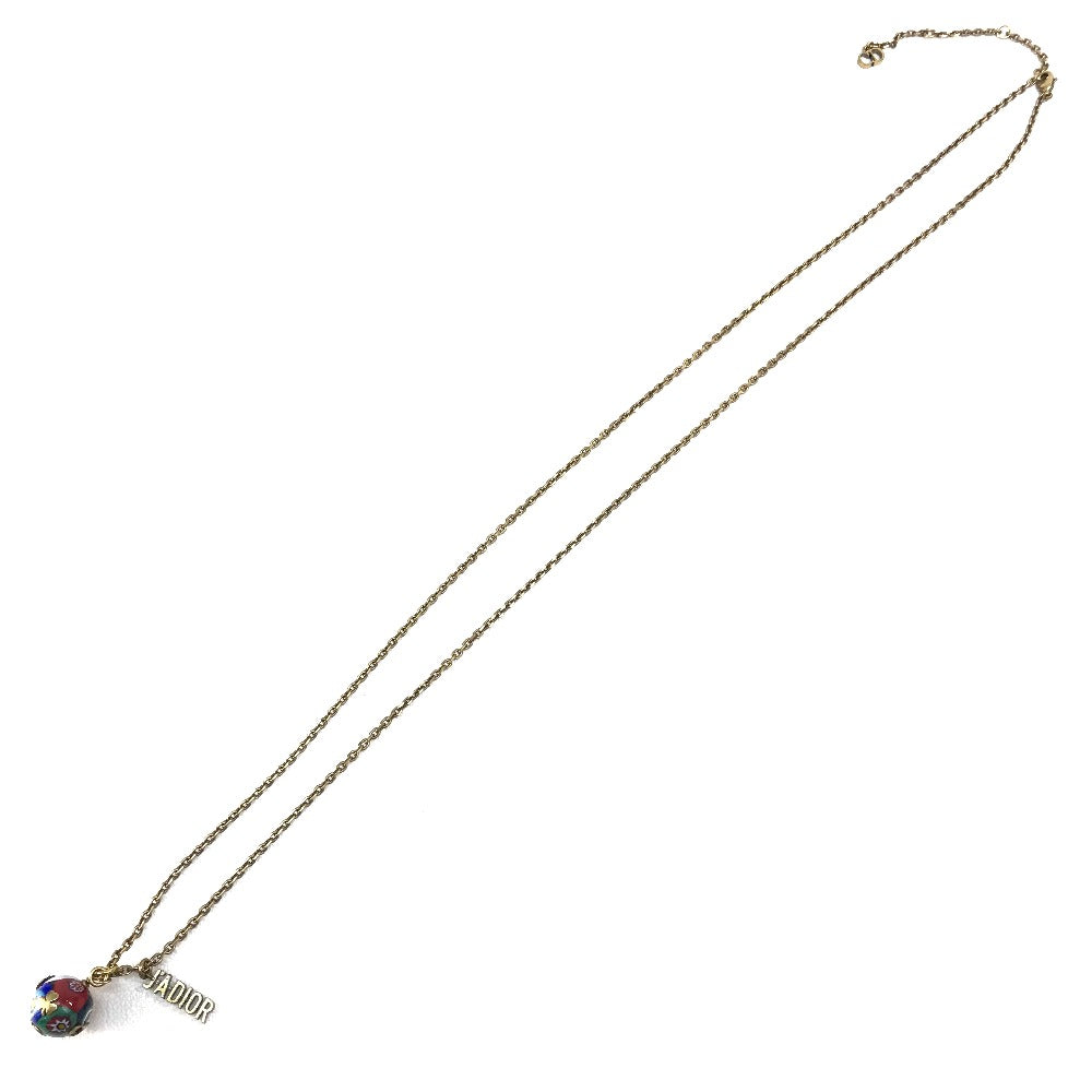 Christian Dior J'ADIOR BEE(ビー) ボール ネックレス 七宝焼き レディース マルチカラー