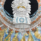 HERMES Carré 90 Great Buddha Carnival Scarf Silk Women's Black/Multicolor