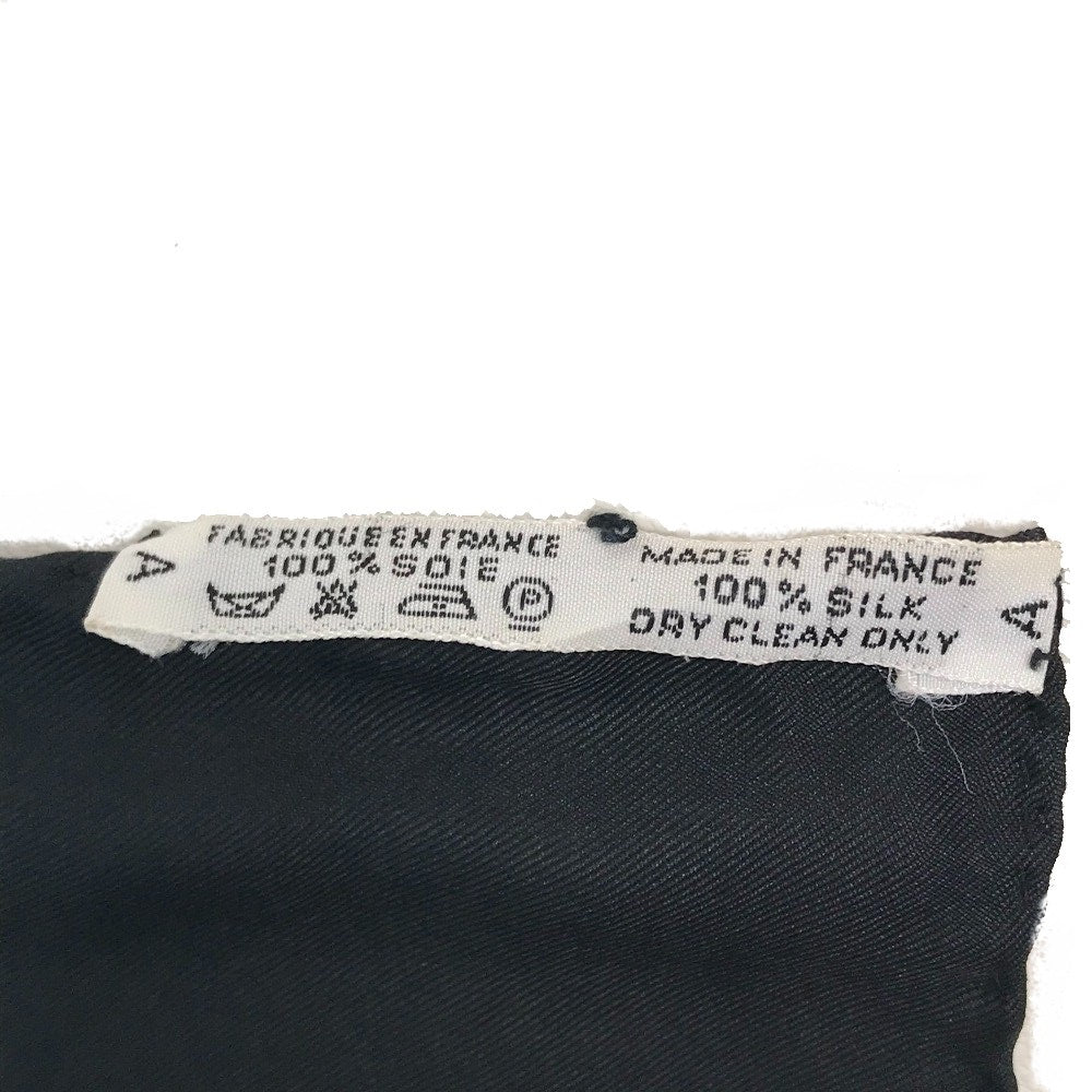 HERMES Carré 90 Great Buddha Carnival Scarf Silk Women's Black/Multicolor