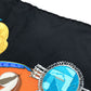 HERMES Carré 90 Great Buddha Carnival Scarf Silk Women's Black/Multicolor