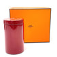 HERMES Cylindrical Cabares Box PM, Interior Accessories, Small Organizer, Lacquer, Women's, Rosso x Orange Berman, Bordeaux