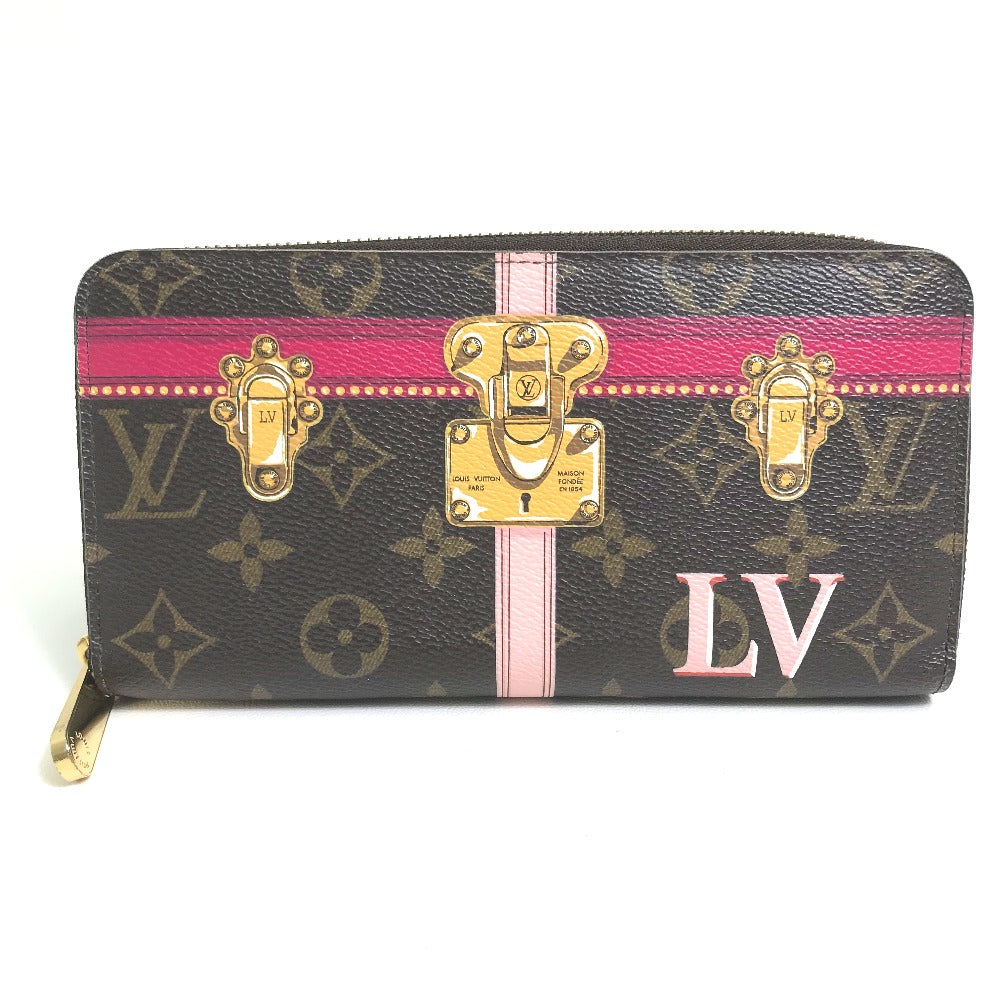 LOUIS VUITTON M62616 Monogram Summer Trunk Zippy Wallet Long Wallet in Monogram Canvas, Women's, Brown