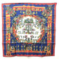 HERMES Carre 90 ASTRES et SOLEILS Ethnic Scarf Silk Women's Blue x Red x White
