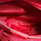 CELINE Embossed Leather Belt Handbag, Women's, Red