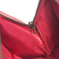 CELINE Embossed Leather Belt Handbag, Women's, Red