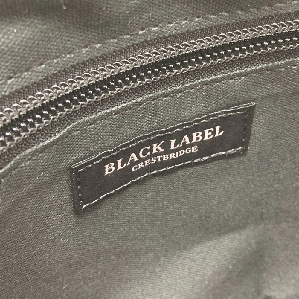 BLACK LABEL CRESTBRIDGE Logo Plate Bag, Waist Pouch, Body Bag, Leather/PVC, Men's, Bordeaux x Black