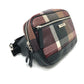 BLACK LABEL CRESTBRIDGE Logo Plate Bag, Waist Pouch, Body Bag, Leather/PVC, Men's, Bordeaux x Black