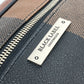 BLACK LABEL CRESTBRIDGE Logo Plate Bag, Waist Pouch, Body Bag, Leather/PVC, Men's, Bordeaux x Black