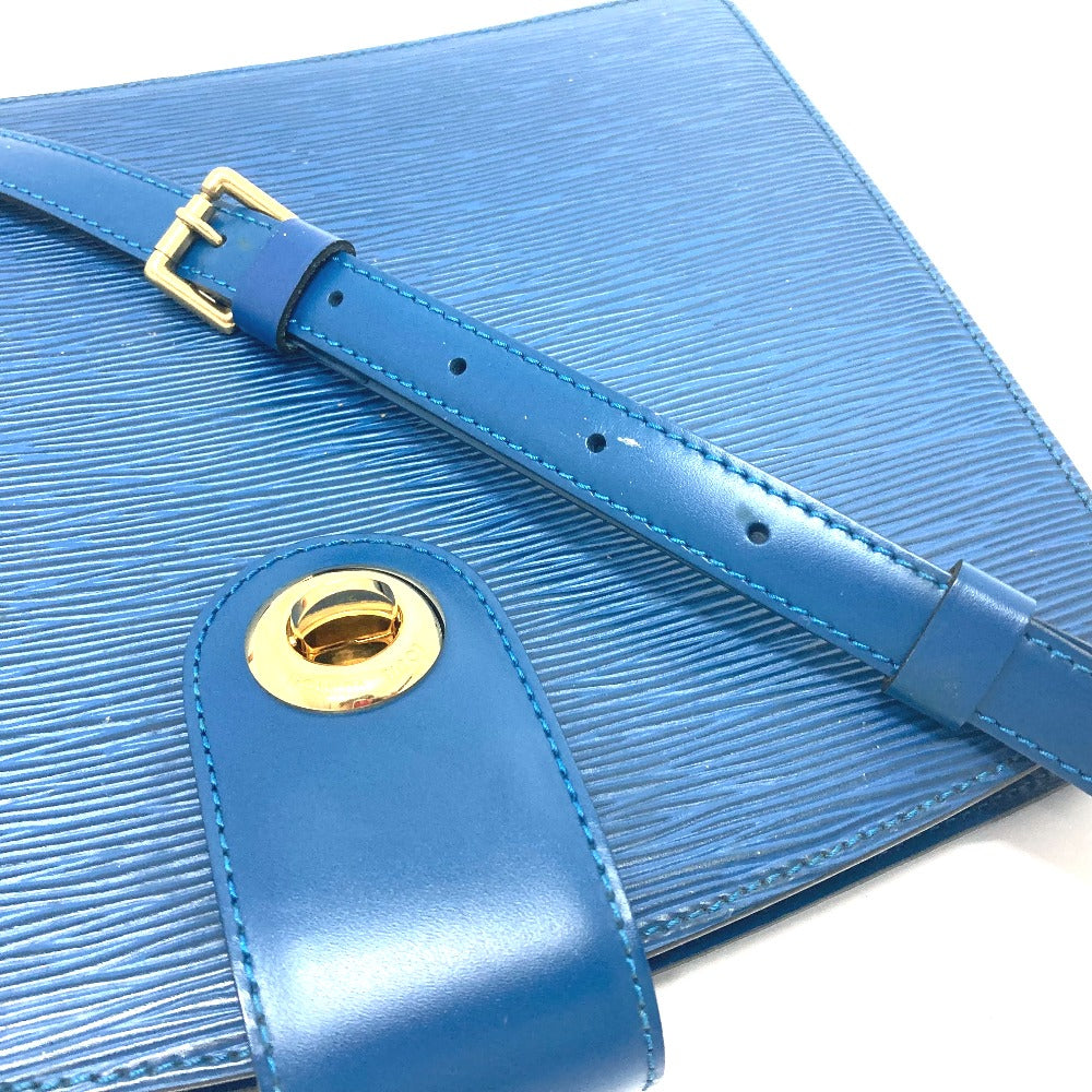 LOUIS VUITTON M52345 Epi Capuchin Bag, One-Shoulder Pochette Shoulder Bag, Epi Leather, Women's, Blue
