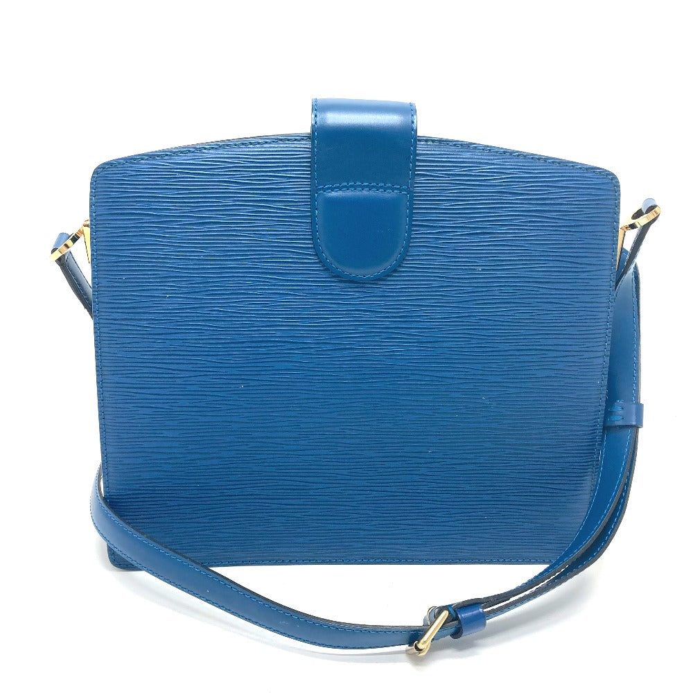 LOUIS VUITTON M52345 Epi Capuchin Bag, One-Shoulder Pochette Shoulder Bag, Epi Leather, Women's, Blue