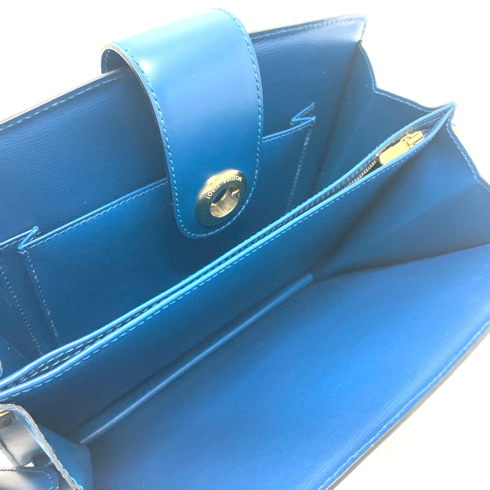 LOUIS VUITTON M52345 Epi Capuchin Bag, One-Shoulder Pochette Shoulder Bag, Epi Leather, Women's, Blue