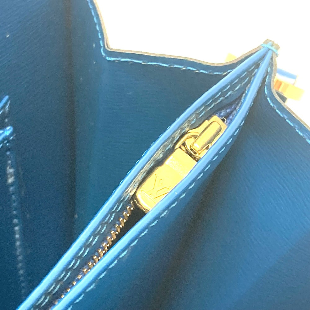 LOUIS VUITTON M52345 Epi Capuchin Bag, One-Shoulder Pochette Shoulder Bag, Epi Leather, Women's, Blue
