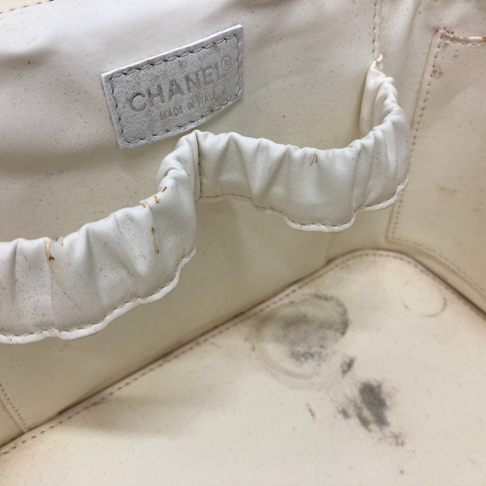 CHANEL バイシーライン ロゴ バニティバッグ バッグ カバン コスメバッグ 2WAY ショルダーバッグ ハンドバッグ コットンキャンバス レディース ブラック