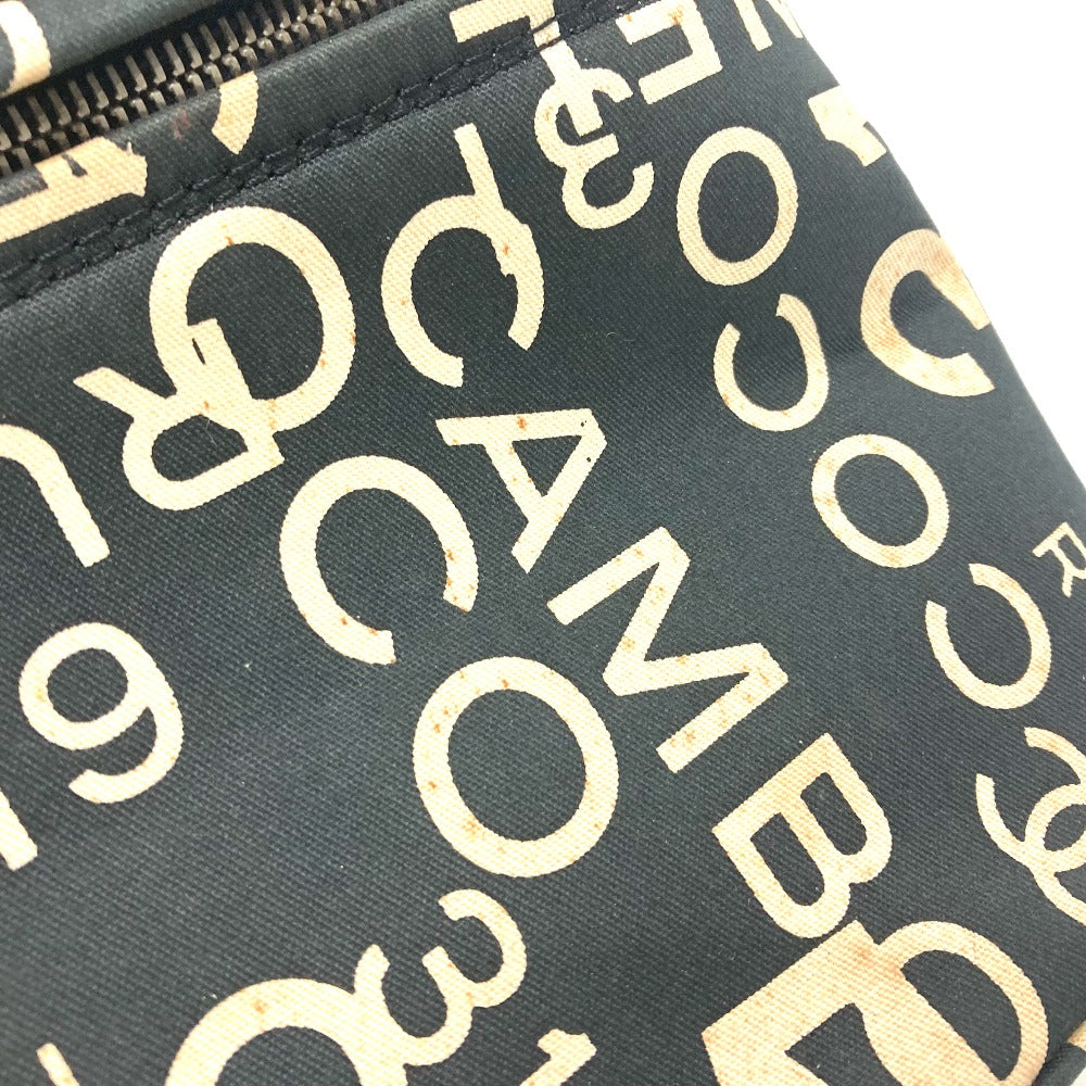 CHANEL バイシーライン ロゴ バニティバッグ バッグ カバン コスメバッグ 2WAY ショルダーバッグ ハンドバッグ コットンキャンバス レディース ブラック