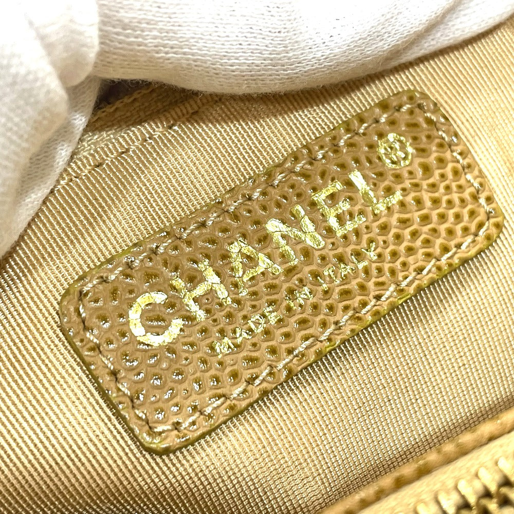 CHANEL A50995 CC ココマーク マトラッセ  カバン GSTトート チェーン ショルダーバッグ トートバッグ キャビアスキン レディース ベージュ - brandshop-reference