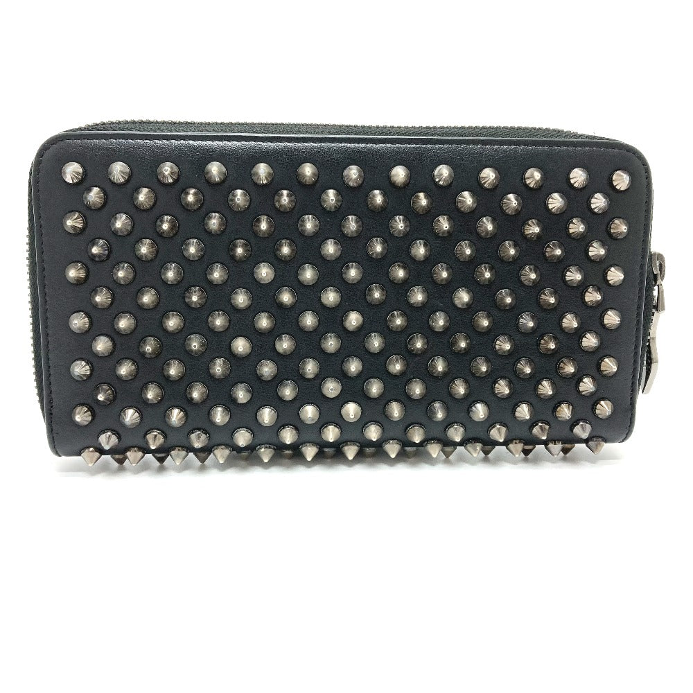 Christian Louboutin 1175099 Spike Soods Panetone Round Fastener Long Wallet Ladies