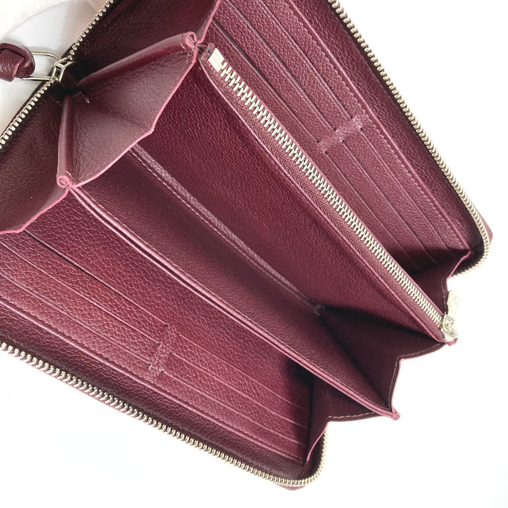 LOUIS VUITTON M67540 Zippy Lock Me Long Wallet Leather Women's Rose Sowa Quartz Orange Beige