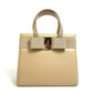 Salvatore Ferragamo BA214178 Vara Ribbon Bag, 2-Way Shoulder/Handbag, Leather, Women's, Beige