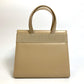 Salvatore Ferragamo BA214178 Vara Ribbon Bag, 2-Way Shoulder/Handbag, Leather, Women's, Beige