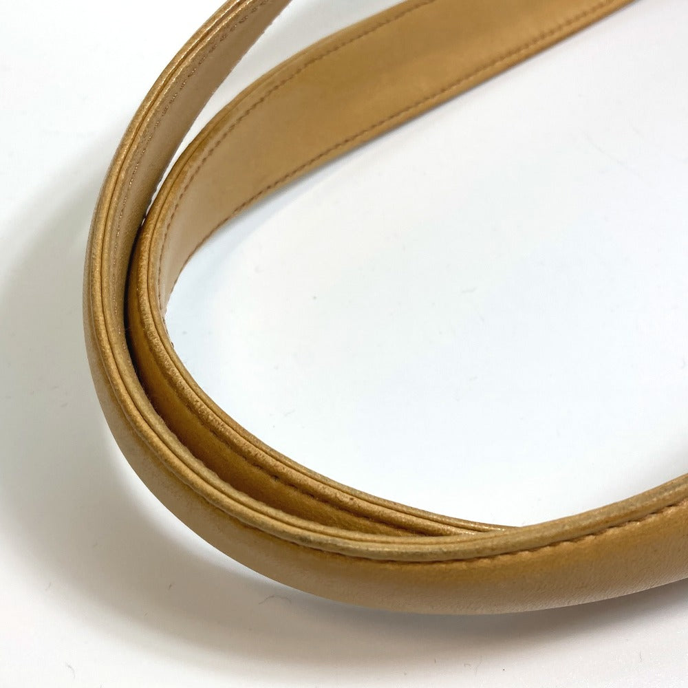 CHANEL A17809 CC Coco Mark Chocolate Bar Bag, Semi-Shoulder Handbag, Shoulder Tote Bag, Calfskin, Women's, Beige