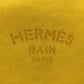 HERMES New Yachting Pouch GM Canvas Pouch Women's Yellow