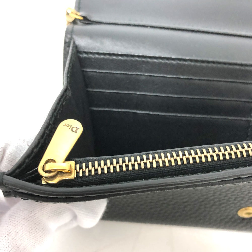 Dior ロゴ/斜め掛け JADIOR カバン チェーンウォレット ショルダーバッグ レザー レディース ブラック - brandshop-reference