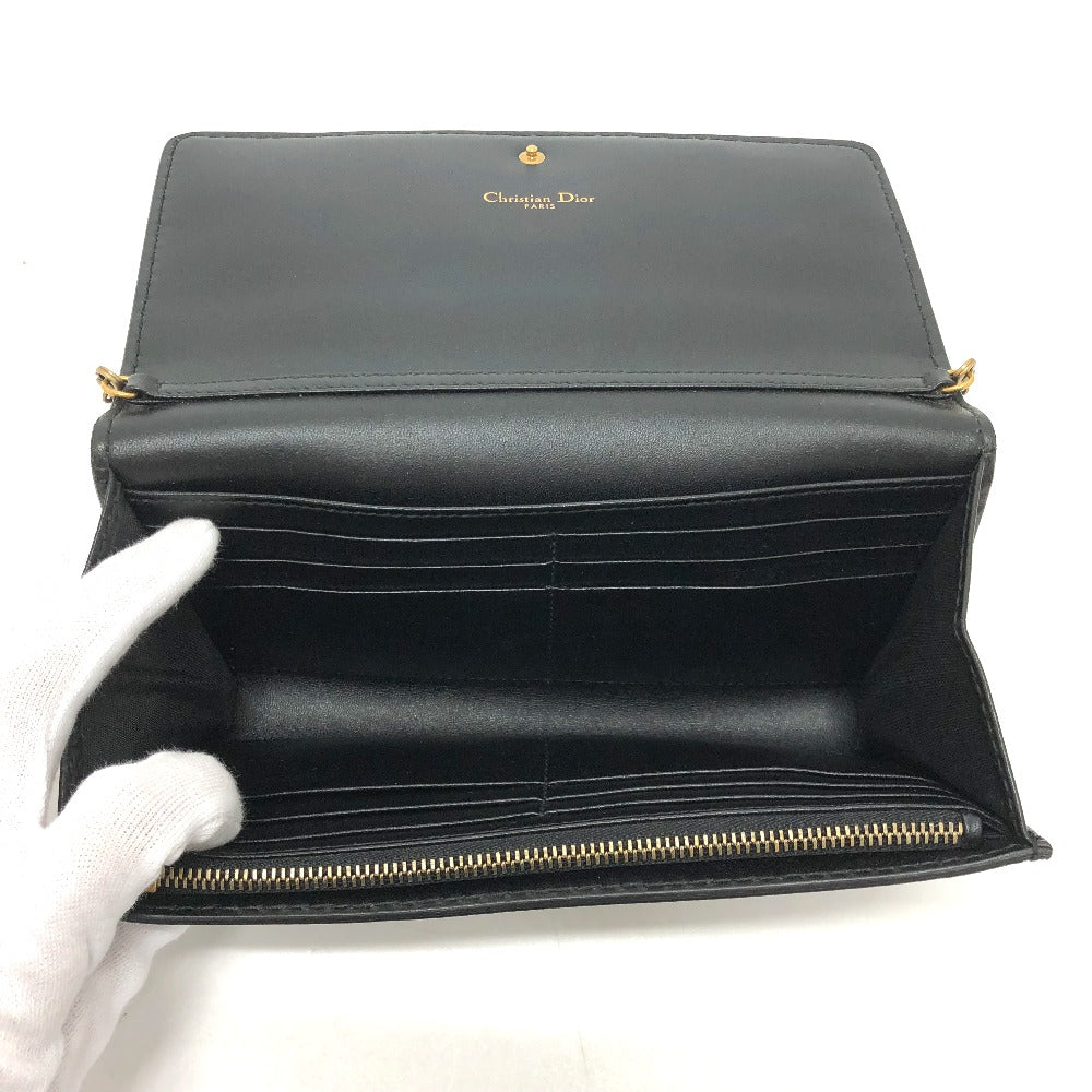 Dior ロゴ/斜め掛け JADIOR カバン チェーンウォレット ショルダーバッグ レザー レディース ブラック - brandshop-reference