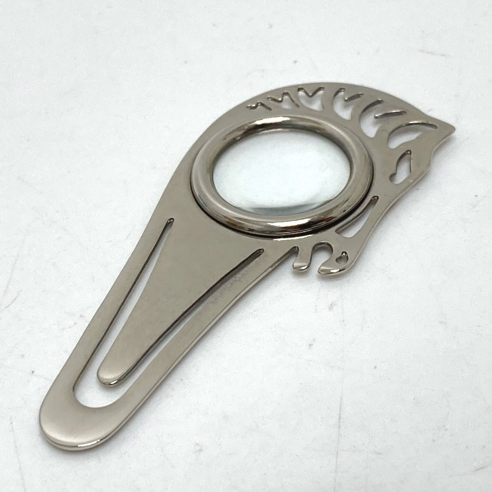 HERMES ホースモチーフ シュバル 馬 ルーペ ブックマーカー 雑貨 ステンレス ユニセックス シルバー - brandshop-reference