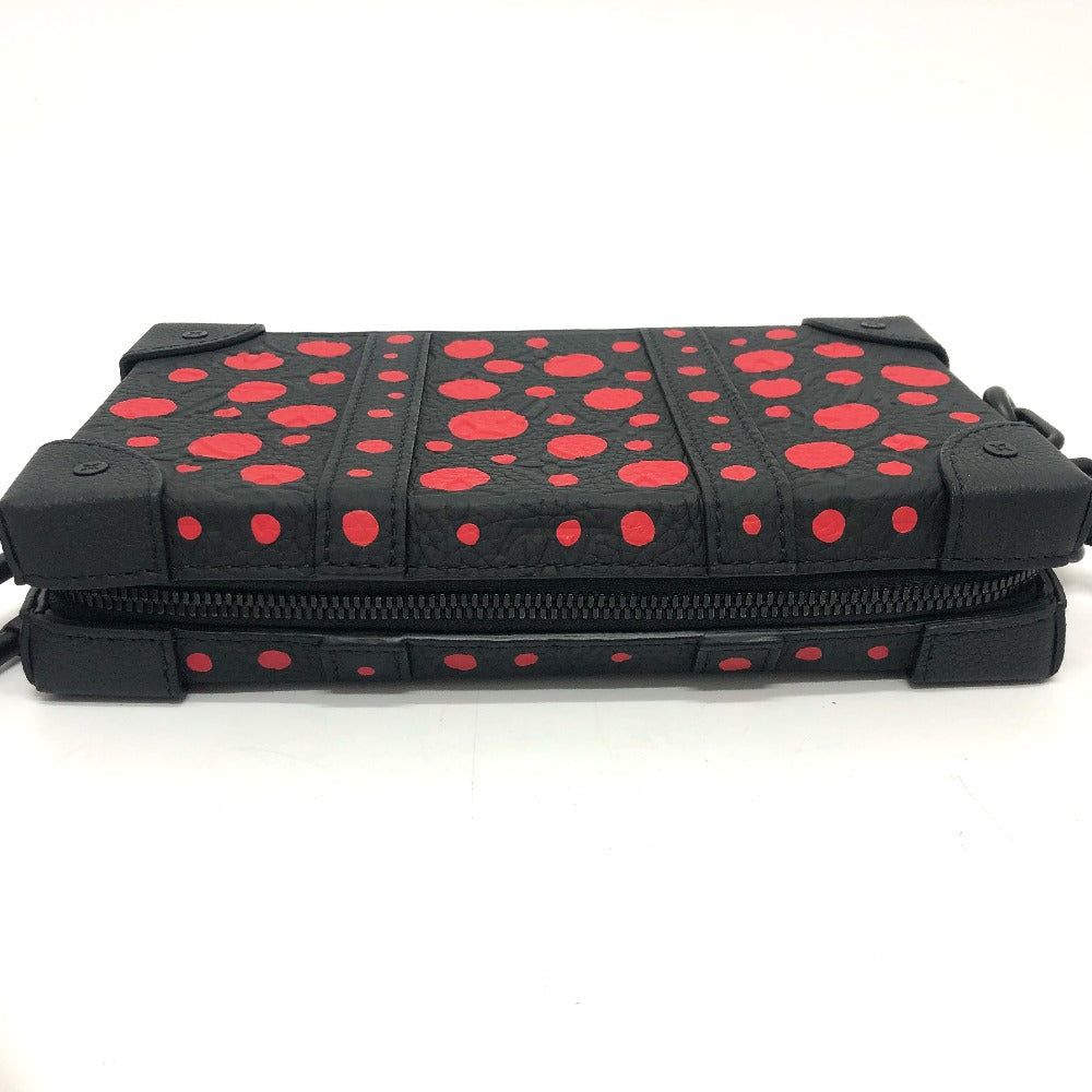 LOUIS VUITTON M81905 モノグラム ドット ソフトトランク ウォレット LV × YK ショルダーバッグ トリヨンレザー メンズ ブラック - brandshop-reference