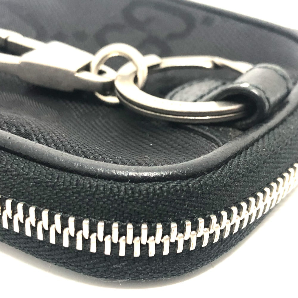 GUCCI 645060 GG Off the Grid Wallet/Coin Case in GG Canvas, Men's, Black