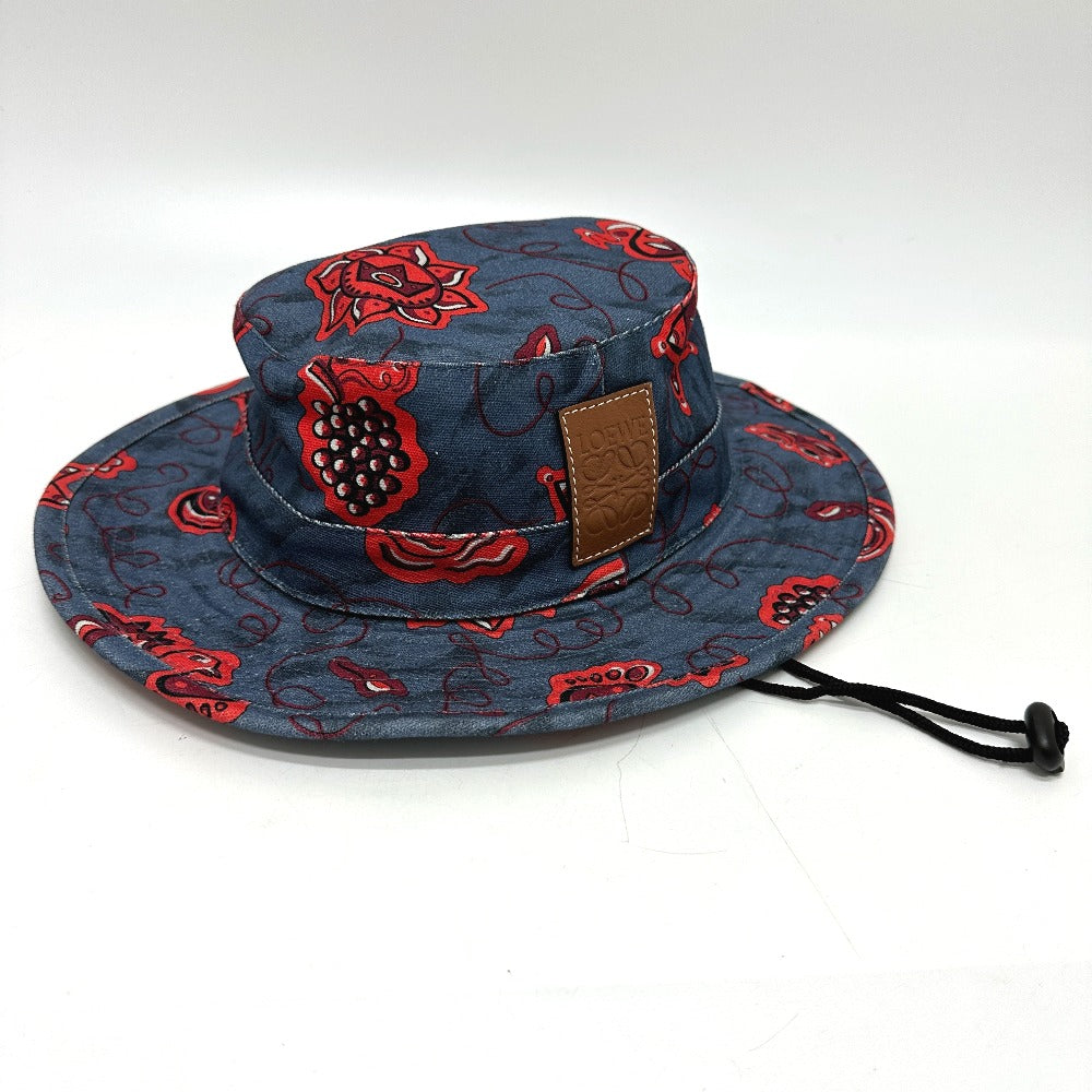 LOEWE アナグラム パウラ PAULA バケットハット 帽子 紐付き ハット コットン ユニセックス - brandshop-reference