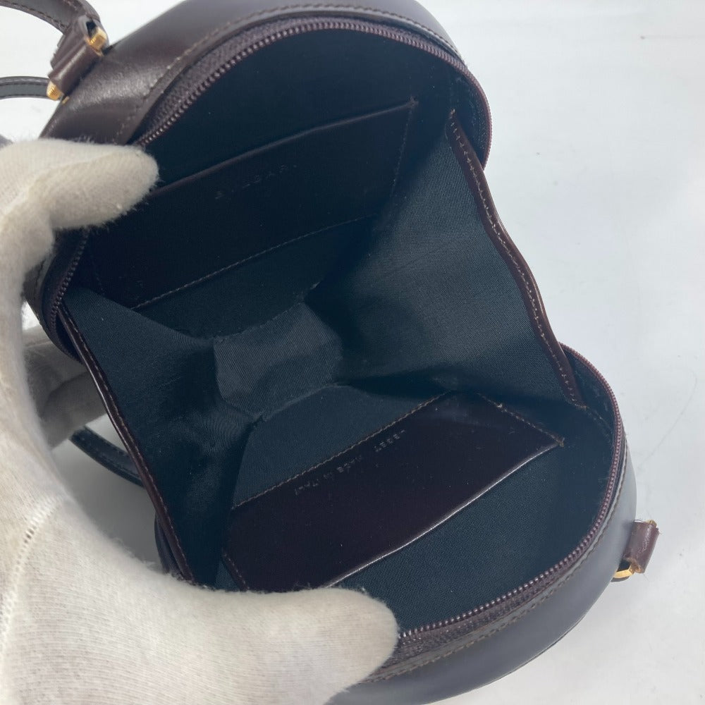 BVLGARI ロゴマニア ポシェット ラウンド カバン 斜め掛け ショルダーバッグ キャンバス/レザー レディース ブラウン - brandshop-reference