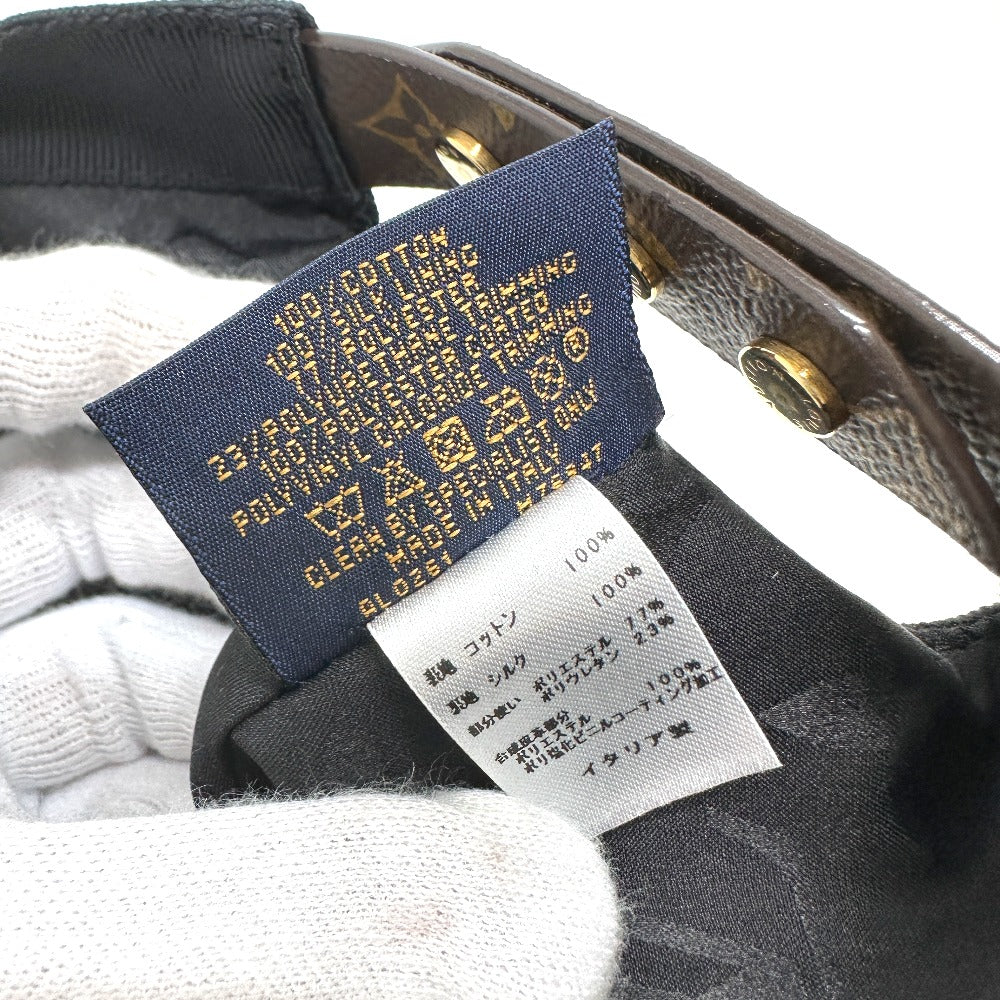 LOUIS VUITTON M76947 プレイ フラワー 刺繍 キャップ コットン レディース ブラウン - brandshop-reference