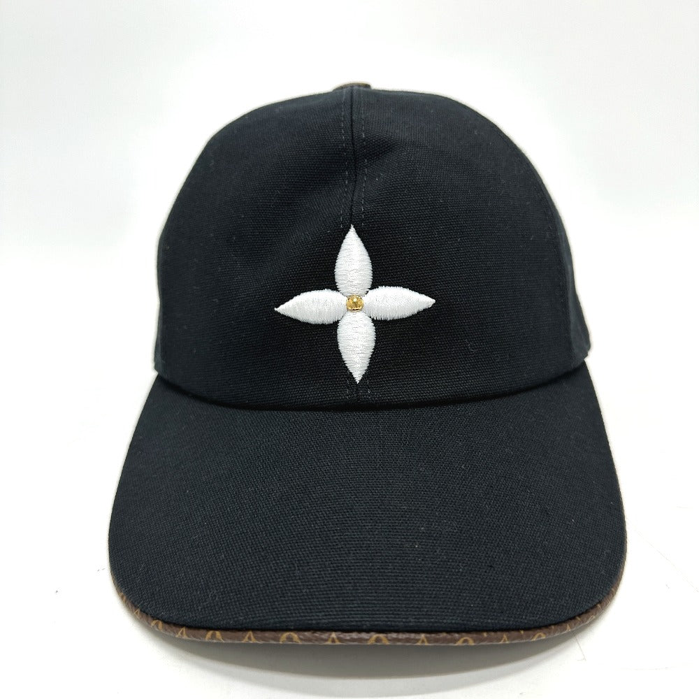 LOUIS VUITTON M76947 プレイ フラワー 刺繍 キャップ コットン レディース ブラウン - brandshop-reference