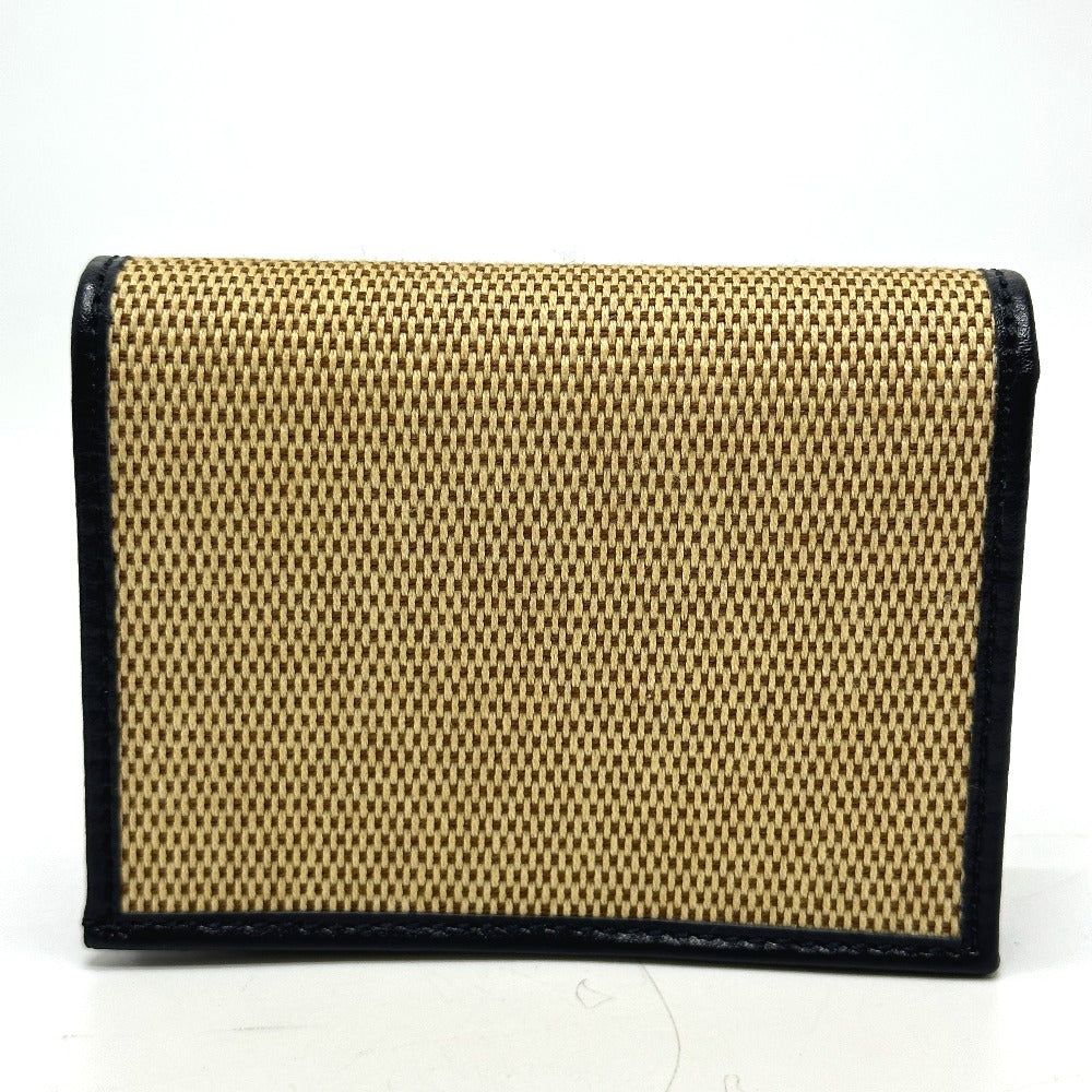 GUCCI 621887 ホースビット コンパクトウォレット 3つ折り財布 キャンバス/レザー レディース ベージュ - brandshop-reference