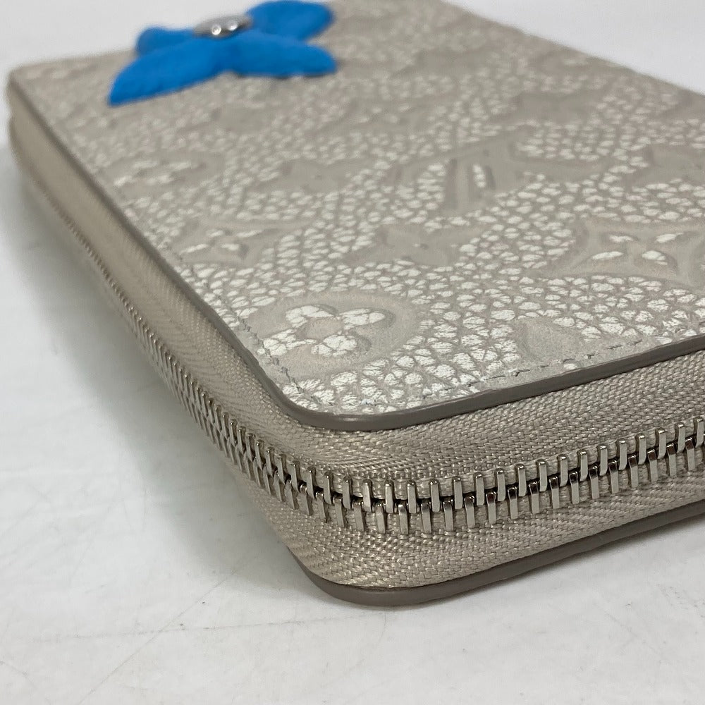 루이비통 M81573 모노그램 지피 지갑 세로형 라운드 지퍼 장지갑 토리옹 가죽 남성 그레이