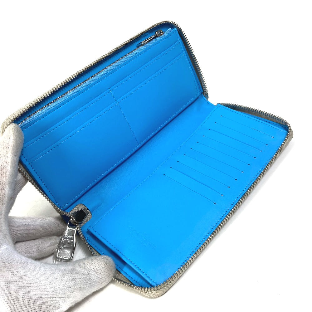 루이비통 M81573 모노그램 지피 지갑 세로형 라운드 지퍼 장지갑 토리옹 가죽 남성 그레이