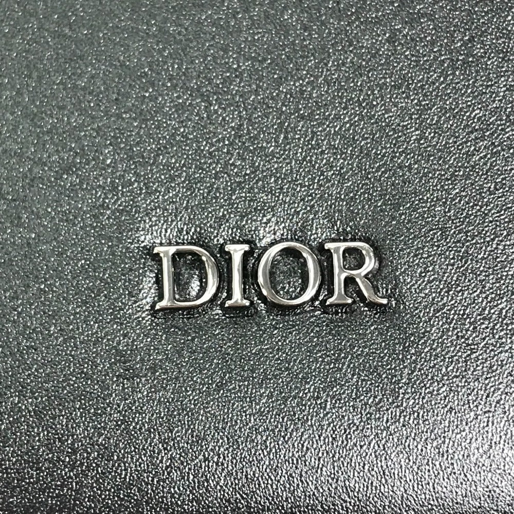Christian Dior ポシェット カバン クロスボディ フォンケース ウルトラメッセンジャー 斜め掛け ショルダーバッグ レザー メンズ ブラック - brandshop-reference